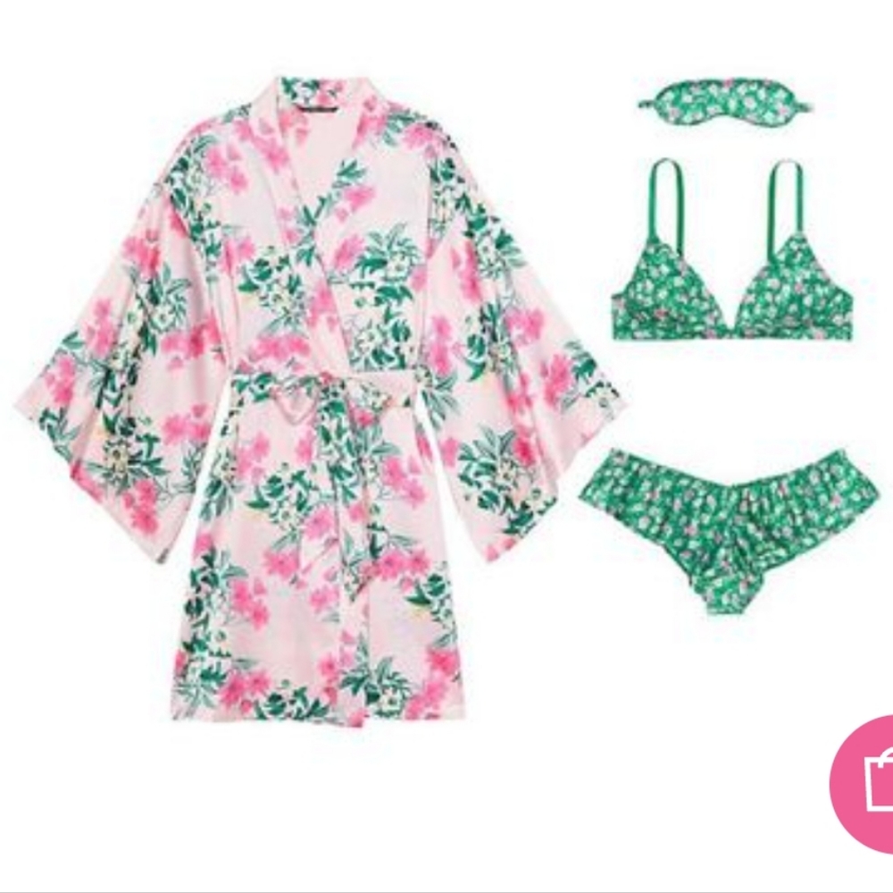 Victoria's Secret Very Sexy 4-Piece Silk Gift Set with Robe